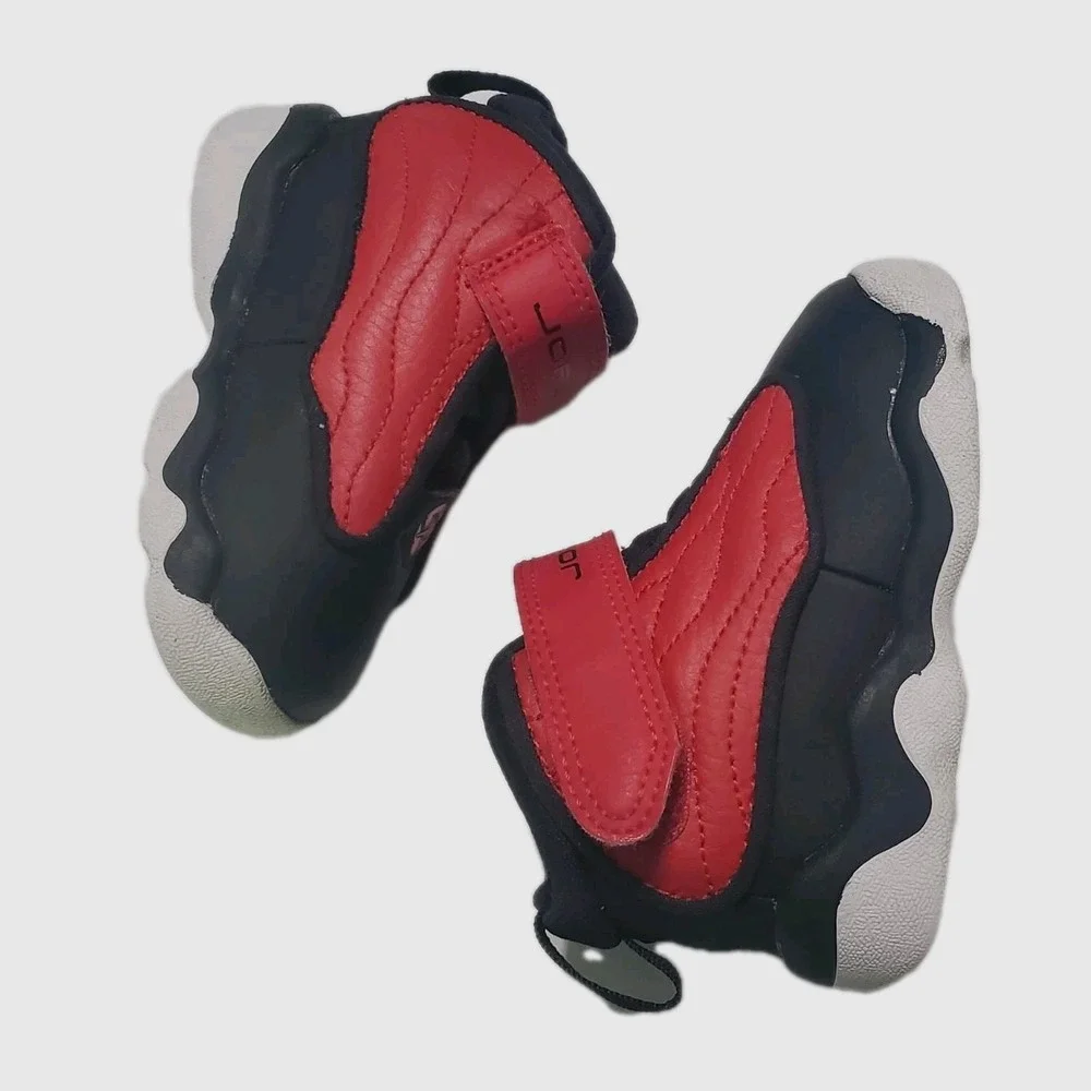 Nike Air Jordan Pro Strong BT Toddler Black‎ Red White 407486-601 Size 4C